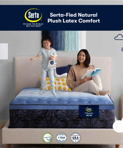Serta Classic – Natural Plush Latex Comfort